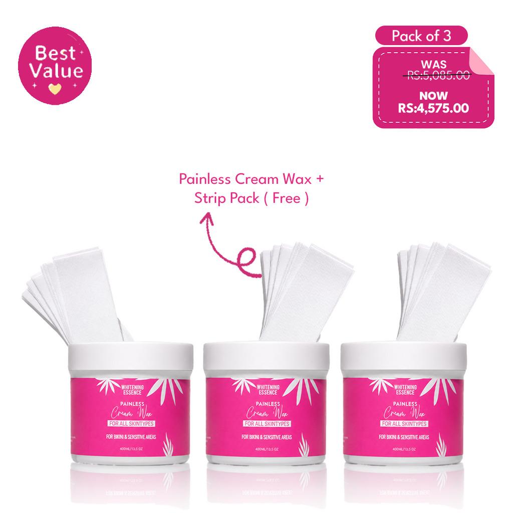 Painless Cream Wax + Strip Pack ( Free )