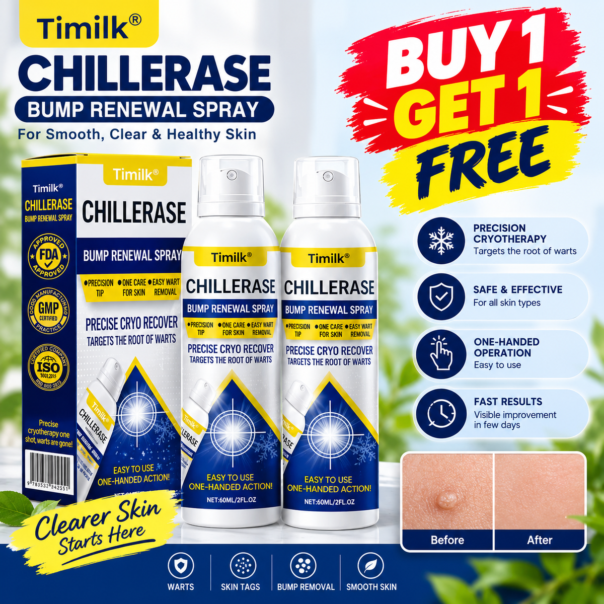Timilk® ChillErase Bump Renewal Spray Buy 1 Get 1 Free