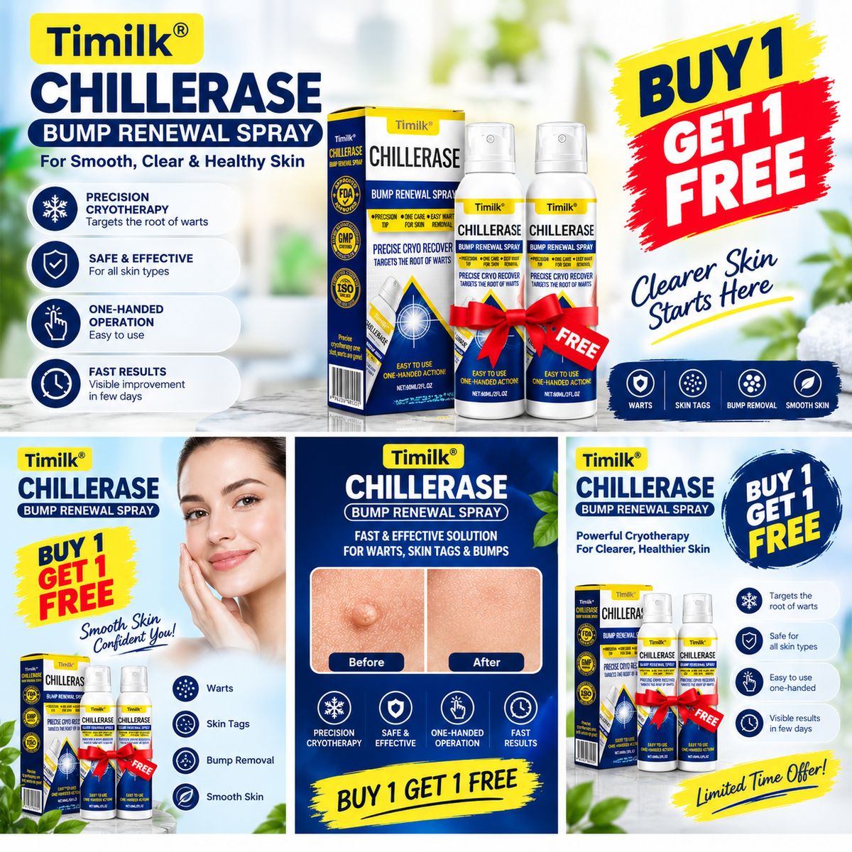 Timilk® ChillErase Bump Renewal Spray Buy 1 Get 1 Free